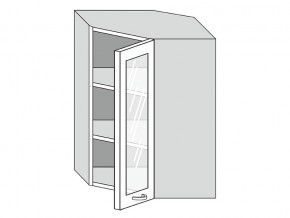 19.60.3у Шкаф настенный (h=913) угловой на 600мм со стекл. дверцей в Гремячинске - gremyachinsk.magazin-mebel74.ru | фото