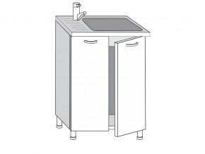 2.60.2мн Шкаф-стол на 600мм под накладную мойку с 2-мя дверцами в Гремячинске - gremyachinsk.magazin-mebel74.ru | фото