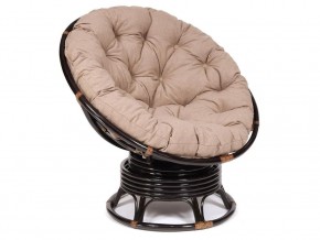 Кресло-качалка Papasan w 23/01 B с подушкой Antique brown, экошерсть Коричневый в Гремячинске - gremyachinsk.magazin-mebel74.ru | фото