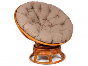 Кресло-качалка Papasan w 23/01 B с подушкой Cognac, экошерсть Коричневый в Гремячинске - gremyachinsk.magazin-mebel74.ru | фото