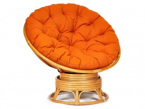 Кресло-качалка Papasan w 23/01 B с подушкой Honey, ткань Оранжевый в Гремячинске - gremyachinsk.magazin-mebel74.ru | фото