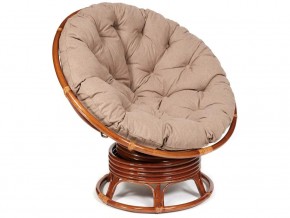 Кресло-качалка Papasan w 23/01 B с подушкой Pecan, экошерсть Коричневый в Гремячинске - gremyachinsk.magazin-mebel74.ru | фото