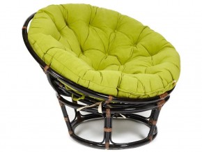 Кресло Papasan 23/01 W с подушкой Antique brown, флок Олива в Гремячинске - gremyachinsk.magazin-mebel74.ru | фото