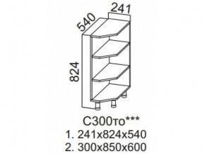 С300то Стол рабочий 300 (торцевой открытый) в Гремячинске - gremyachinsk.magazin-mebel74.ru | фото